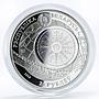 Belarus 20 roubles USS Constitution Sailing Ships hologram silver coin 2010