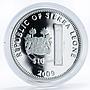 Sierra Leone 10 dollars Holy Churches The Mariazell Basilica silver coin 2009