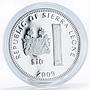 Sierra Leone 10 dollars Holy Churches The Basilica of Fatima silver coin 2009