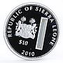 Sierra Leone 10 dollars Holy Churches The Basilica of St Peter silver coin 2010