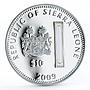 Sierra Leone 10 dollars Holy Churches The Rosary Basilica silver coin 2010