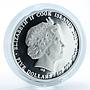 Cook Islands, $5, Year of the Dragon Best of Luck 2012 1oz Silver Coloured