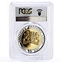 Bulgaria 10 leva Treasures of Bulgaria Gold Mask PR68 PCGS silver coin 2005
