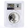Bahamas 5 dollars Abolition of Slavery by A. Lincoln PR68 PCGS silver coin 1991