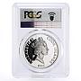Cook Islands 50 dollars Independence Hall Freedom PR67 PCGS silver coin 1992