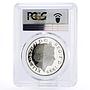 Great Britain 5 pounds In Memory of Princess Diana PR67 PCGS silver coin 1999