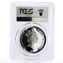 Cook Islands 50 dollars Peter Minuit and an Indian PR67 PCGS silver coin 1991