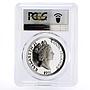 Cook Islands 50 dollars Alexander Mackenzie Traveller PR67 PCGS silver coin 1991