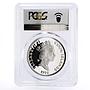 Cook Islands 50 dollars Pedro Menendez de Avila Horse PR67 PCGS silver coin 1992