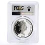 Cook Islands 50 dollars Pedro de Mendoza Monument PR67 PCGS silver coin 1992