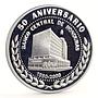 Honduras 1 lempira 50 Years to State Central Bank proof silver coin 2000