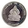 Honduras 1 lempira 50 Years to State Central Bank proof silver coin 2000