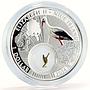 Niue 1 dollar Lucky Coins Stork Bird Family Love proof silver coin 2014