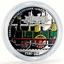 Peru 1 sol History of Railways First Perunian Train colored silver coin 2019