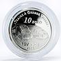 France 10 euro Metz Railroad Station Trains Railway silver coin 2011