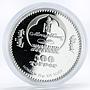 Mongolia 500 tugriks 7 Wonders Great Wall of China colored silver coin 2008