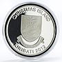 Kiribati 5 dollars Animals series Rednosed Deer gilded silver coin 2012