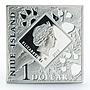 Niue 1 dollar Oddities of Nature Platypus proof silver coin 2010