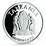 Tanzania 1000 shillings Canonization of Popes gilded proof silver coin 2014