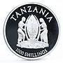 Tanzania 1000 shillings Canonization of Popes gilded proof silver coin 2014