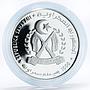 Sahrawi 1000 pesetas Viking Ship Drakkar proof silver coin 1998