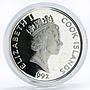 Cook Islands 50 dollars Explorer Giovanni da Verrazano Ship silver coin 1992