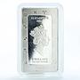 Niue 2 dollars Signs of the Zodiac Cancer silver colored 1 oz coin - ingot 2012