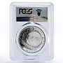 Belarus 20 rubles Sailing Ships Kruzenstern PR69 PCGS hologram silver coin 2011