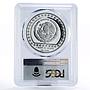 Mexico 5 pesos Baasero Efigie God of Rain PR69 PCGS silver coin 1993