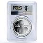 Cambodia 10000 riels Chinese Great Wall PR67 PCGS bimetal silver coin 2003