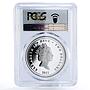 Niue 2 dollars Caribbean Pirates Blackbeard PR70 PCGS colored silver coin 2011