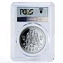 Barbados 25 dollars Coronation Jubilee Royal Symbols PR70 PCGS silver coin 1983