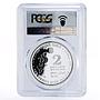 Israel 2 sheqalim Biblical Art Burning Bush PR69 PCGS silver coin 2004