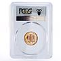 Jamaica 25 cents Marcus Garvey PR69 PCGS copper coin 1999