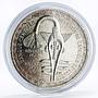 African States 500 francs 10th Anniversary of Monetary Union silver coin 1972