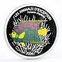 Congo 10 francs Poisson Imperial Fish colored proof silver coin 2004