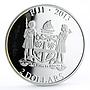 Fiji 2 dollars Small Cats series Bengal Super Cat Pet colored silver coin 2013