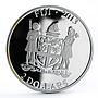 Fiji 2 dollars My Great Protector Boxer Dog colored silver coin 2013