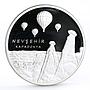 Turkey 20 lira Ankara Parliament Cappadocia Air Balloons proof silver coin 2015