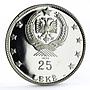 Albania 25 leke 500th Anniversary of Lissi SkanderbegVictory silver coin 1970