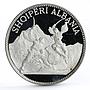 Albania 25 leke 500th Anniversary of Lissi SkanderbegVictory silver coin 1970