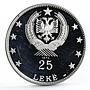 Albania 25 leke 500th Anniversary of Lissi SkanderbegVictory silver coin 1970