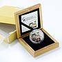 Cook Islands, 5 dollars, Lovely Kuma, Qom, 2010, Godfathers, Silver, Proof