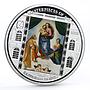 Cook Islands 20 dollars Raphael Art The Sistine Madonna colored silver coin 2009