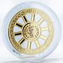 Macedonia 10 denars Wheel of Fortune gilded silver coin 2018