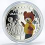 Niue 1 dollar Cartoon Characters Mis Uszatek colored proof silver coin 2010