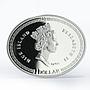 Niue 1 dollar Year of the Rabbit colored silver coin 2011