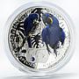 Niue 1 dollar Endangered Animal Species Hyacinth Macaw Parrot silver coin 2014
