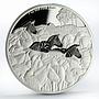 Niue 2 dollars Great Migrations series Zebra colored proof silver coin 2016