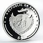 Palau 5 dollars Our Lady of the Gate of Dawn Icon gilded proof silver coin 2009